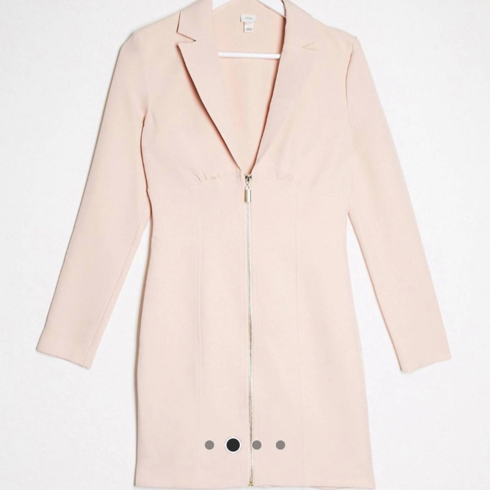River Island zip front blazer dress